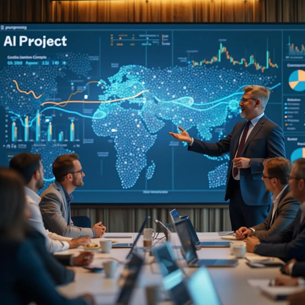 Presentación de resultados de un proyecto de IA a un cliente